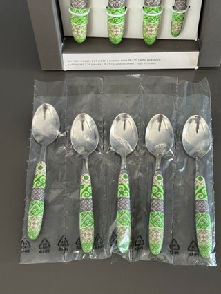 Set Posate Excelsa Maiolica Green 24 pezzi