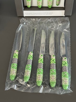Set Posate Excelsa Maiolica Green 24 pezzi