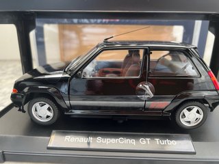 Renault 5 GT Turbo Norev 1:18 Negro