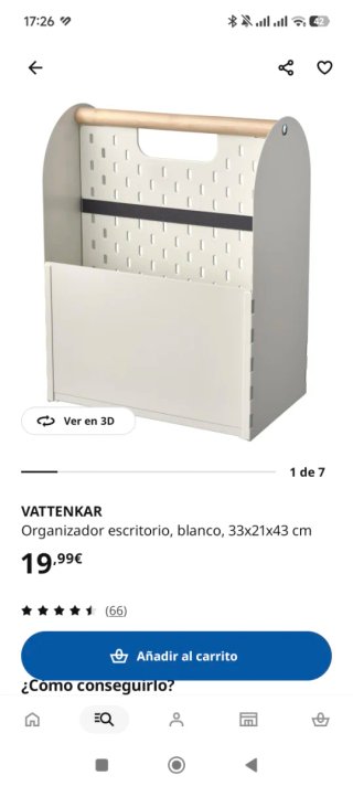 Organizador Escritorio Ikea Blanco Madera