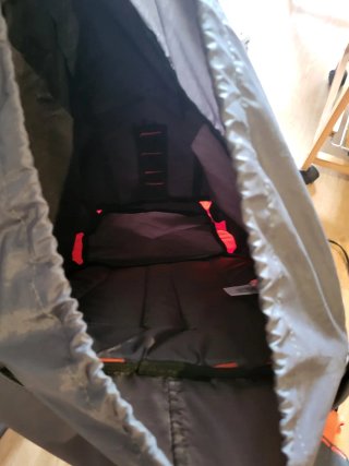 Mochila Quechua 40L Senderismo Gris Naranja