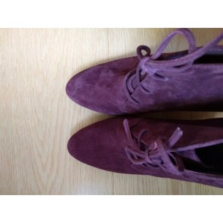 Botines de ante Maje, burdeos, talla 38