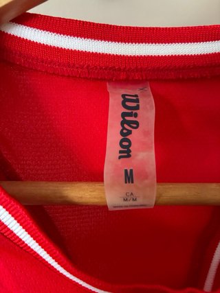 Camiseta deportiva roja de tirantes mujer - Wilson