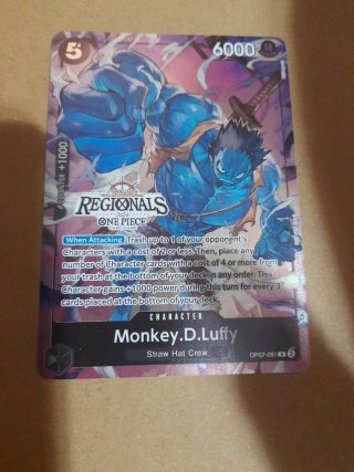 One Piece Carta Luffy Regional OP07-091