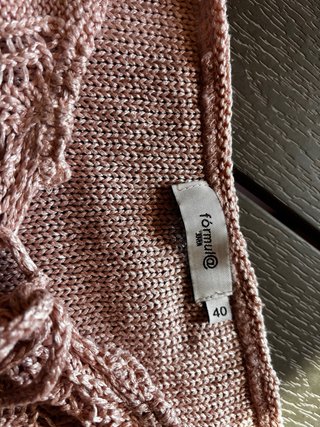 Jersey rosa calado talla única