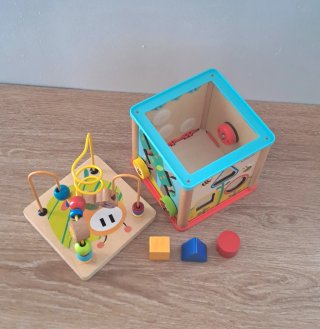 Cubo de Actividades de Madera