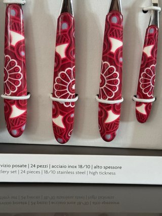 Set 24 Posate Excelsa Rosso
