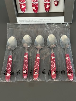 Set 24 Posate Excelsa Rosso