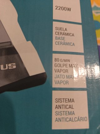 Plancha Taurus 2200W