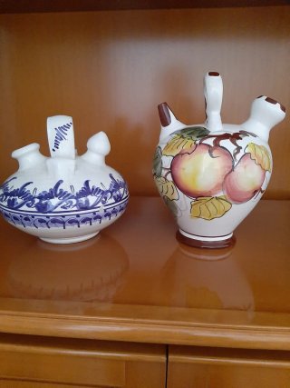 Cantaros de cerámica decorados