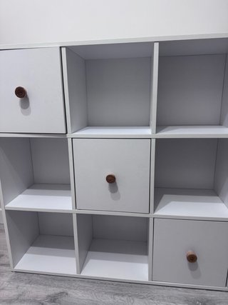 Mueble estanteria cubos con cajones