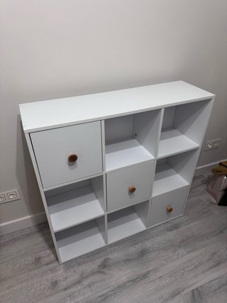 Mueble estanteria cubos con cajones