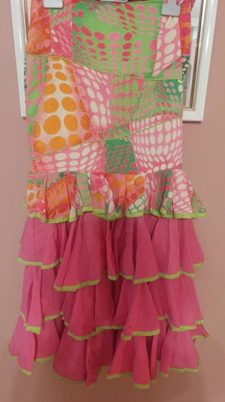 Traje flamenca niña 2 piezas talla 16