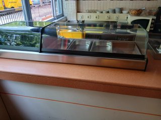 Vitrina expositora cafeteria