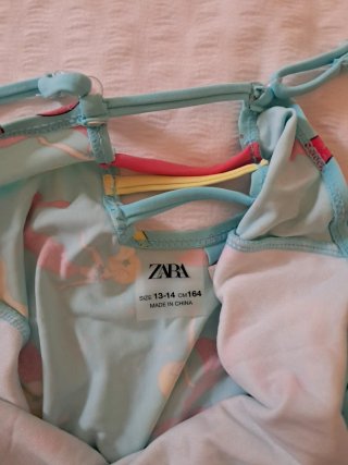 Bañador niña Zara sirenas azul 13, 14 años