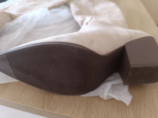 Botas cowboy beige ante