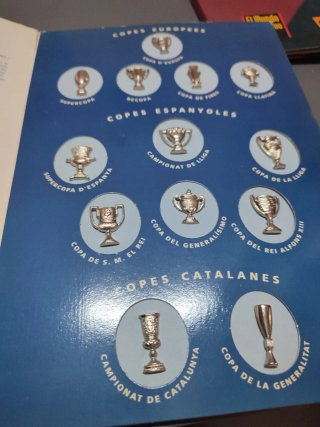 Pins FC Barcelona Históricos 15 la hoja completa