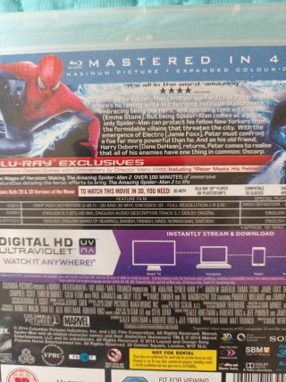 Blu-ray 3D Amazing Spider-Man 2