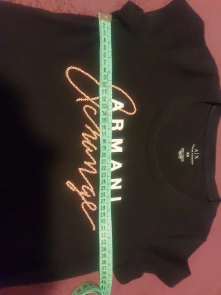 Camiseta Armani Exchange Negra Talla XS
