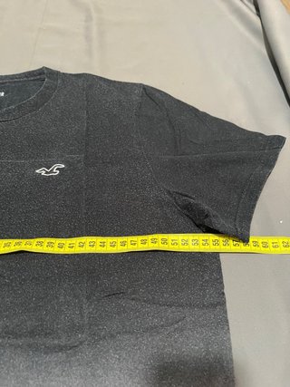 Camiseta Hollister Degradado Negro Blanco