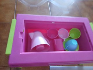 Conjunto de chá infantil de plástico