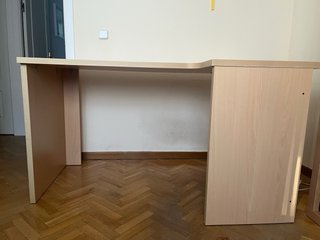 Escritorio madera con ala para impresora