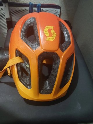 Casco Bicicleta Niño Talla S Naranja