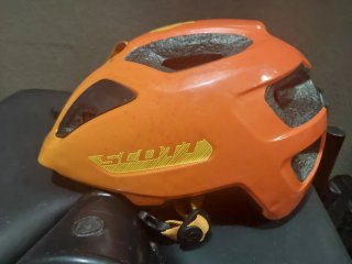 Casco Bicicleta Niño Talla S Naranja