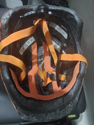 Casco Bicicleta Niño Talla S Naranja