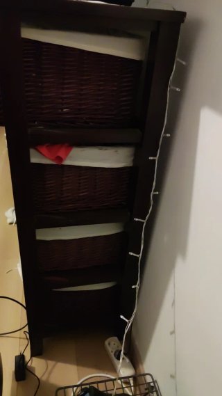 Mueble Almacenaje Cestas Mimbre TV