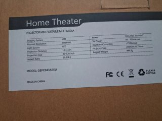 Mini Proyector Home Theater Negro