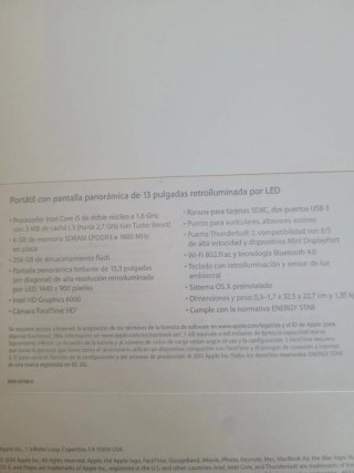 MacBook Air 13 2015 Plata