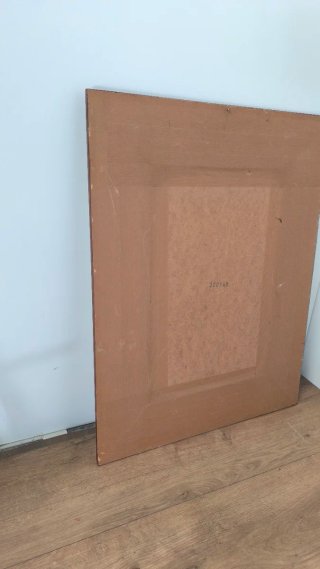 ESPEJO DE MADERA CON MARCO DE FLORES