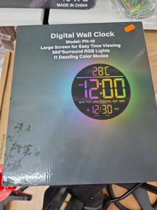 Reloj de Pared Digital PH-10 RGB