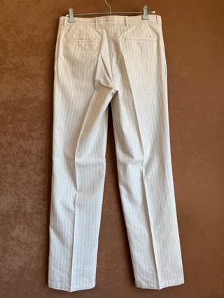 Traje completo lino beige rayas T44 #27