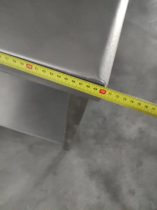 Mostrador de trabajo acero inoxidable