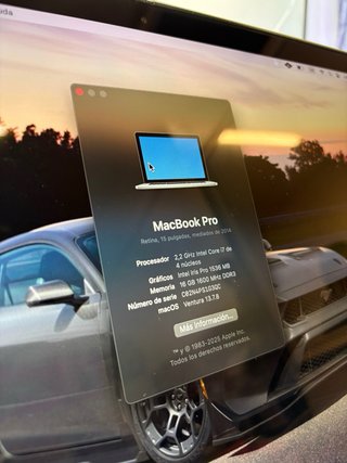 MacBook Pro 15" 2014/Ventura