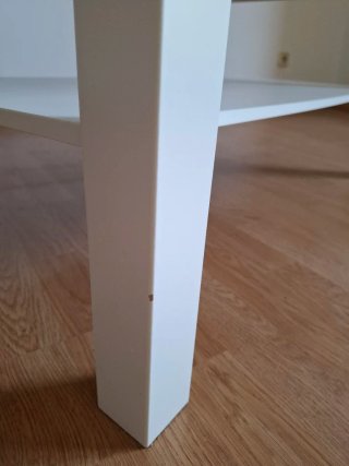 Mesa baja blanca de madera (LACK)