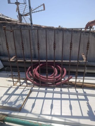 Reja hierro macizo labrado 1x1,28