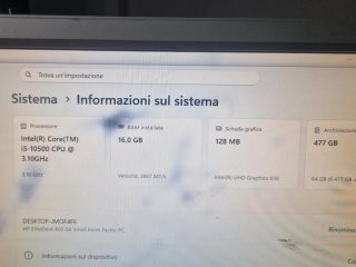 HP ELITEDESK i5 10a Gen 16GB RAM 500GB SSD WIN11