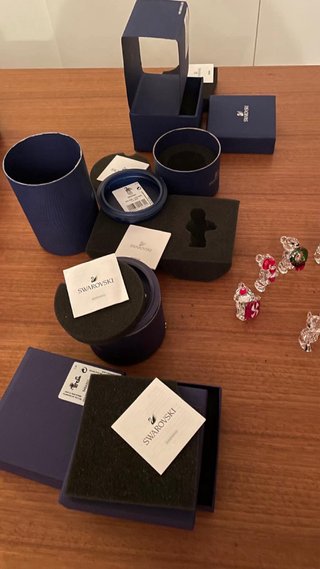 Set 5 Orsetti Kris Natale Swarovski