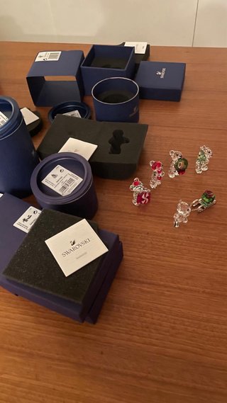 Set 5 Orsetti Kris Natale Swarovski
