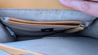 Bolso mostaza de piel