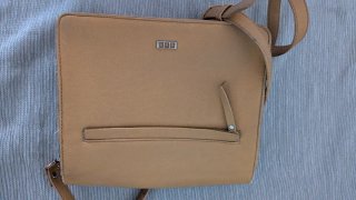 Bolso mostaza de piel