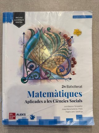 Matemàtiques aplicades a les Ciències Socials, ...