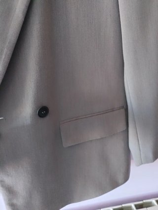 Blazer Zara Gris Mujer