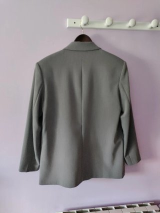 Blazer Zara Gris Mujer