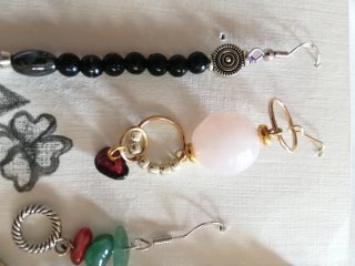 Conjunto Pendientes y Pulsera Artesanal