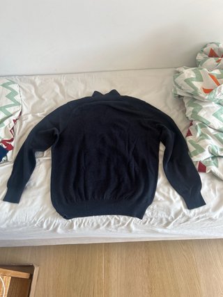 Jersey Massimo Dutti azul con cremallera
