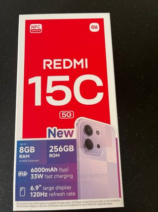 Xiaomi Redmi 15C 5G 256GB. NUEVO PRECINTO SIN ABRI